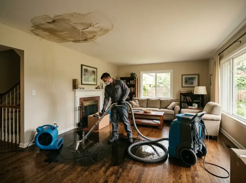 attic-pipe-burst-ceiling-drip-008 — frequently asked questions, Water Damage Restoration & Carpet Care in Sandstone, MN